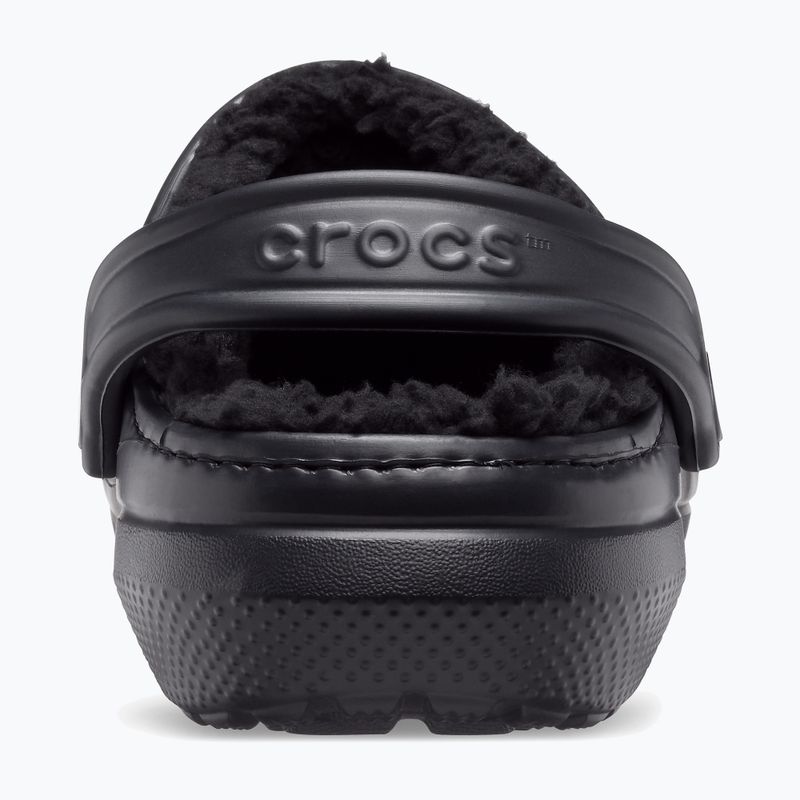 Crocs Classic Lined Clog Flip-Flops schwarz/schwarz