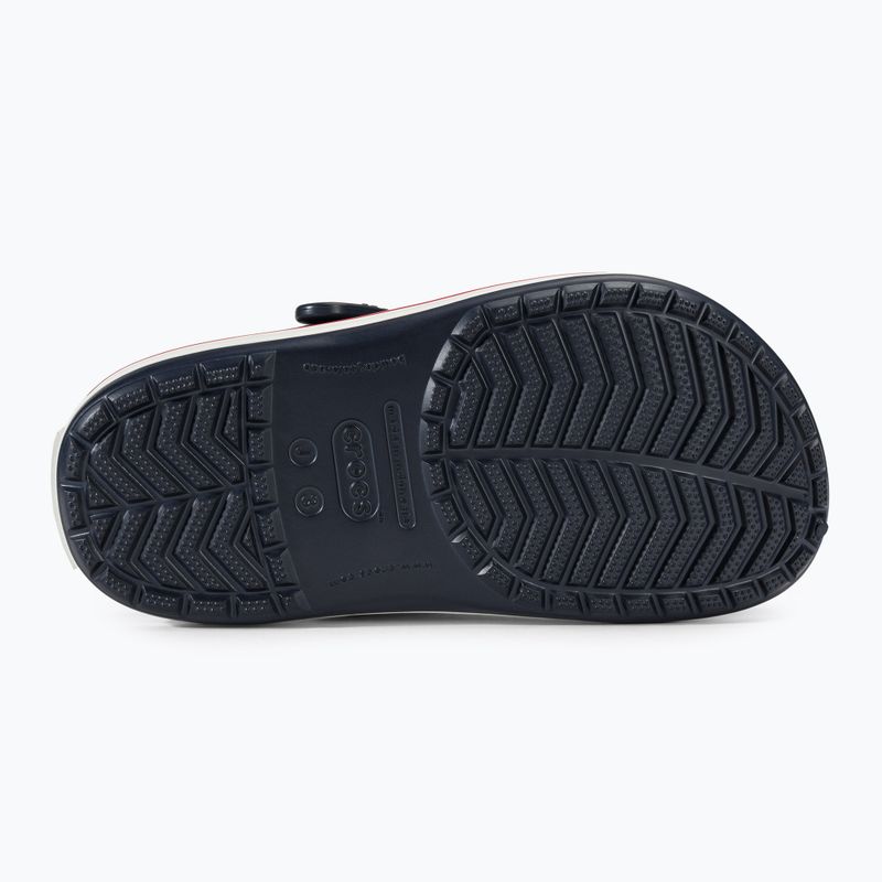 Crocs Crocband Clog Kinder-Flip-Flops navy/rot 5