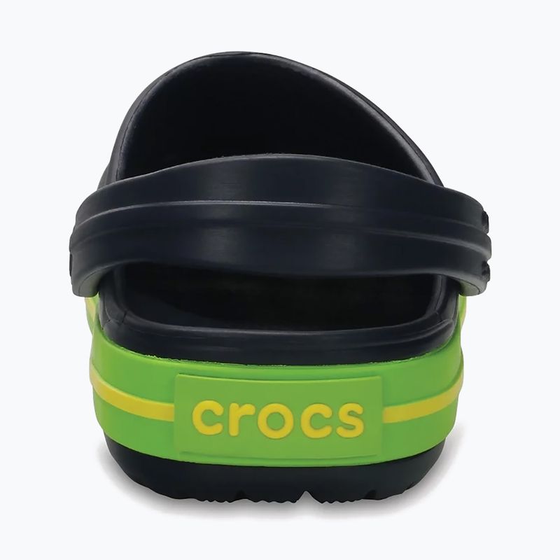 Crocs Crocband Clog Kinder-Flip-Flops navy/voltgrün 4