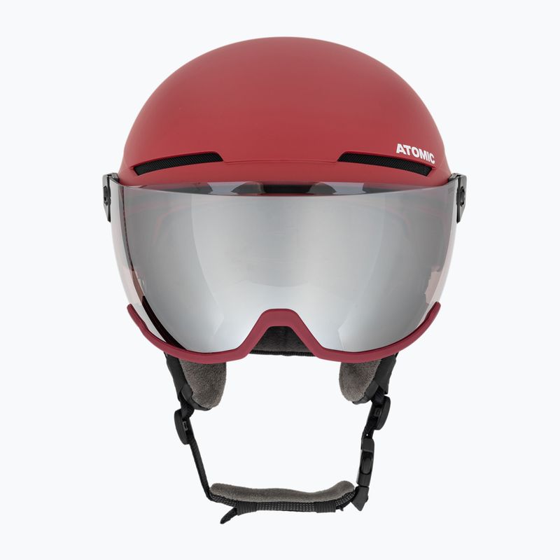 Atomic Savor Visor Stereo Skihelm dunkelrot 2
