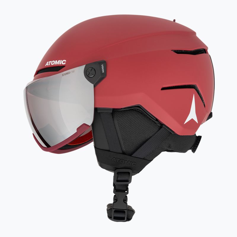 Atomic Savor Visor Stereo Skihelm dunkelrot 5