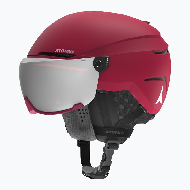 Atomic Savor Visor Stereo Skihelm dunkelrot 7