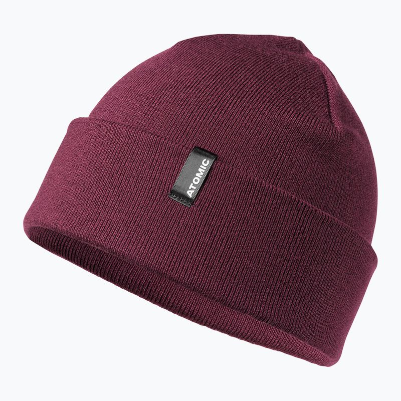 Atomic Alps Gerollte Manschette Beanie kastanienbraun