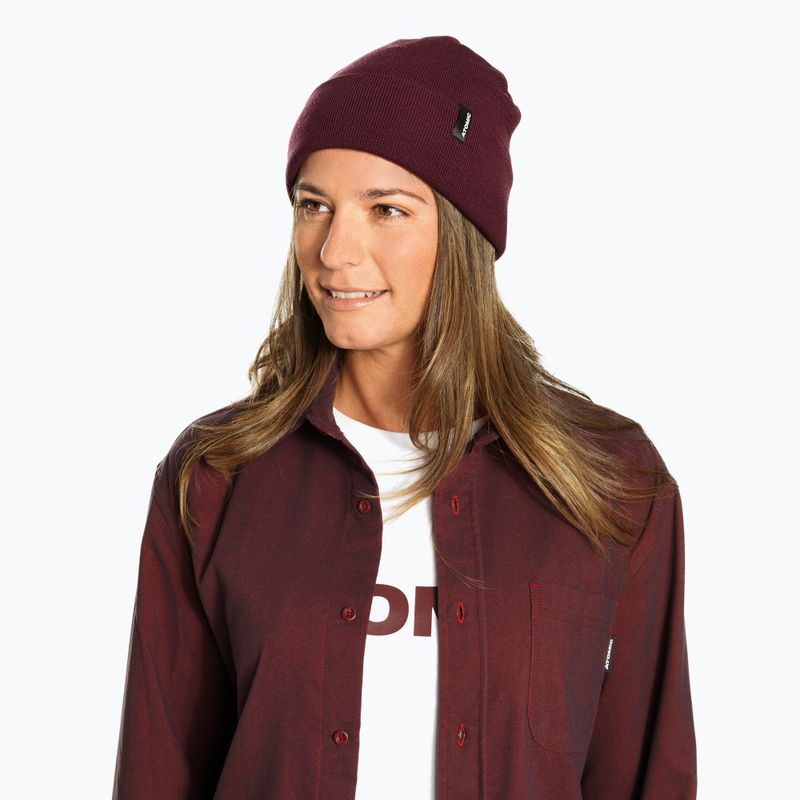 Wintermütze Atomic Alps Rolled Cuff Beanie maroon 2