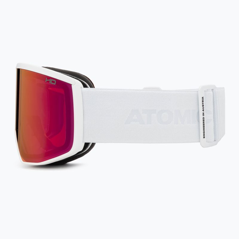 Atomic Four Pro HD weiß/rosa Kupfer Skibrille 5