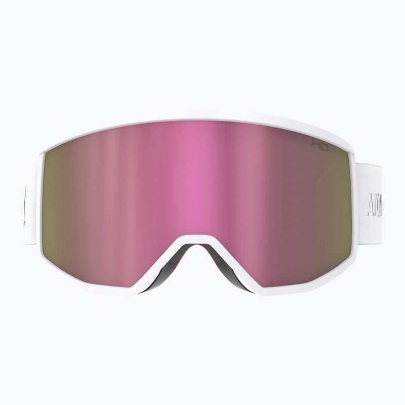 Skibrille Atomic Four HD white/pink copper hd