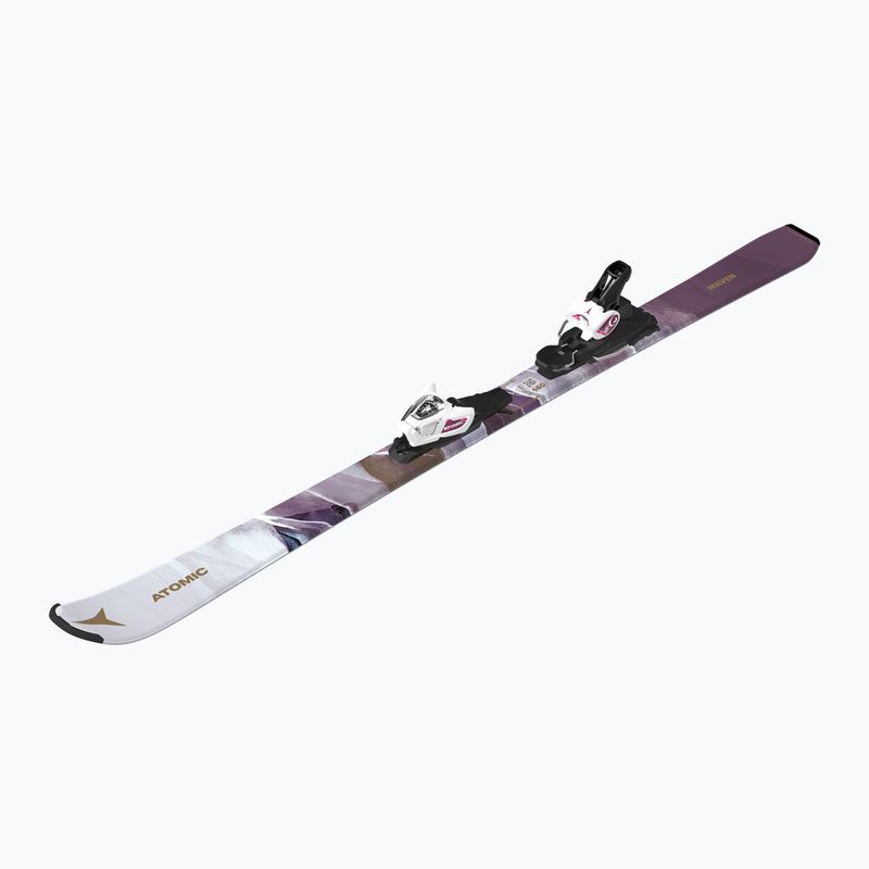 Abfahrtski Kinder Atomic Maven Girl JTM + Schnürung L6 GW white/laven 3