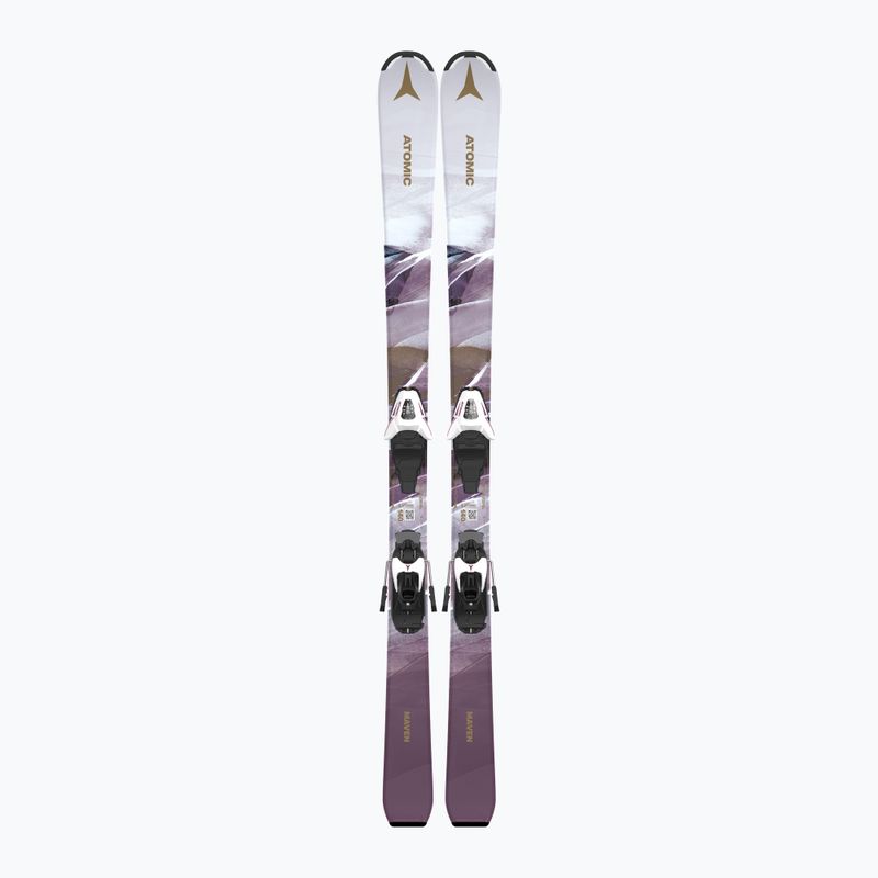 Abfahrtski Kinder Atomic Maven Girl JTM + Schnürung C5 GW white/laven