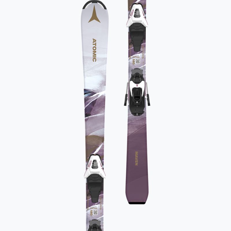 Abfahrtski Kinder Atomic Maven Girl JTM + Schnürung C5 GW white/laven 5