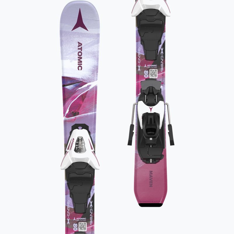 Abfahrtski Kinder Atomic Maven Girl JTXS + Schnürung C5 GW pink 10