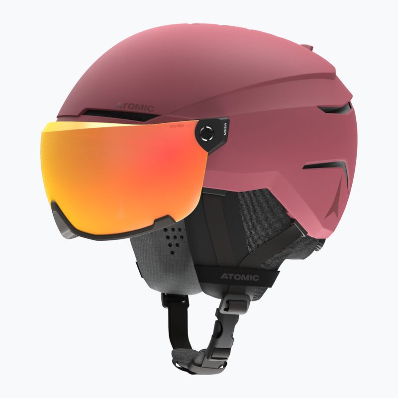 Skihelm Atomic Savor Visor Stereo maroon/red stereo 2