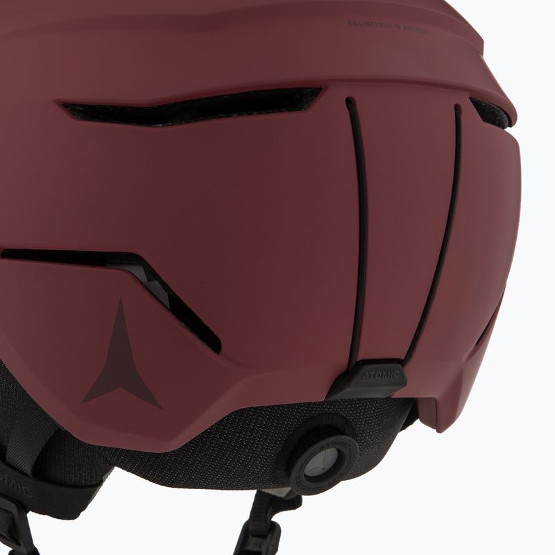 Skihelm Atomic Savor Visor Stereo maroon/red stereo 7