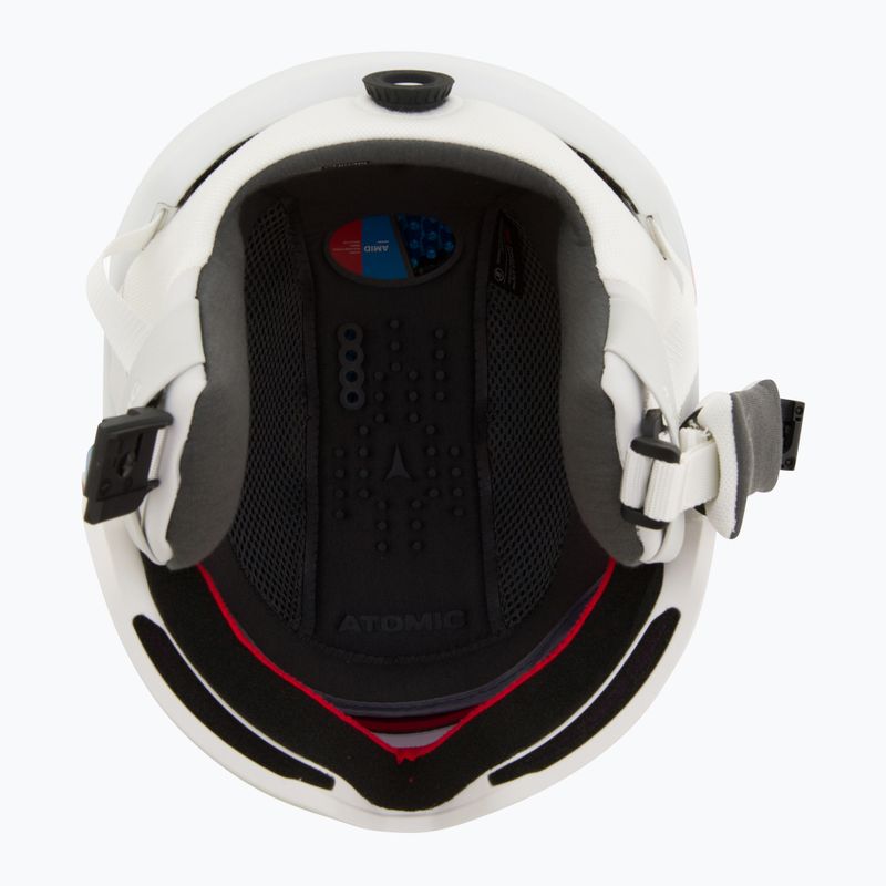 Skihelm Atomic Revent GT Amid Visor HD white heather/red hd 5