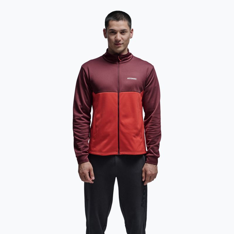 Sweatshirt Hoodie Herren Atomic Alps Jacket maroon/ red
