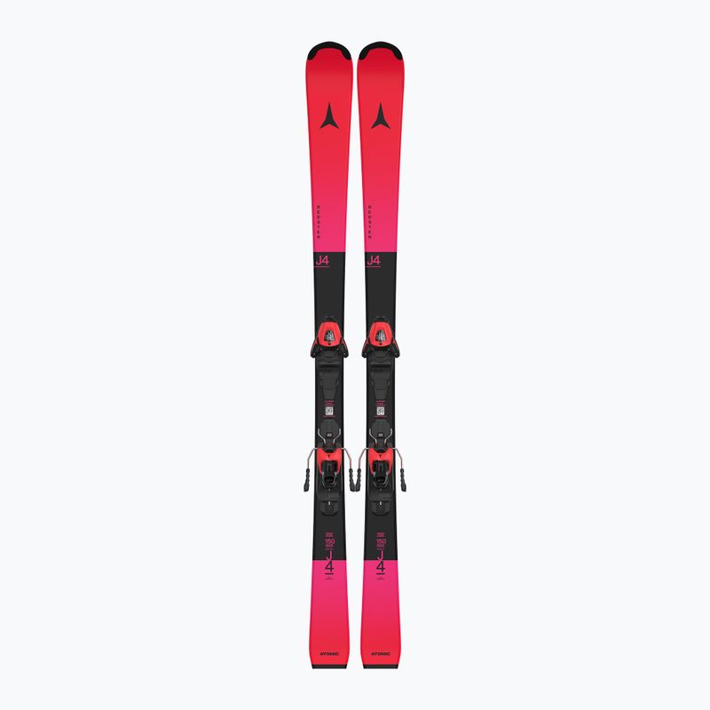 Kinderski Atomic Redster J4 + Bindungen L6 GW red tension/black