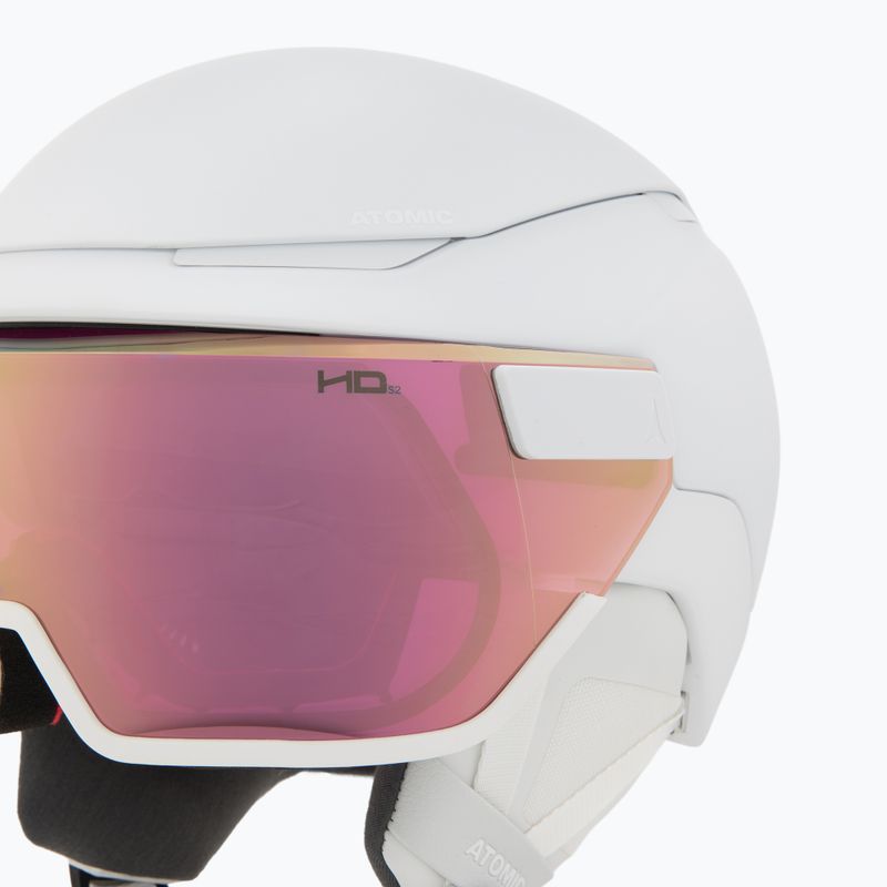 Skihelm Atomic Revent GT Amid Visor HD white heather/pink chopper hd 8