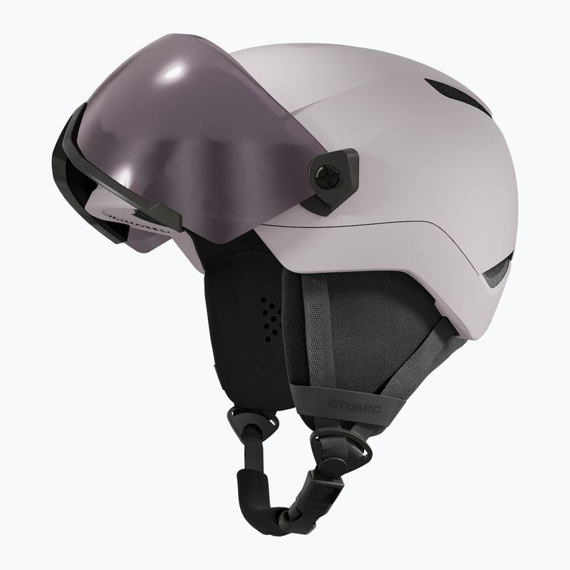 Kinder-Skihelm Atomic Revent Visor Jr concrete/silver flash 3