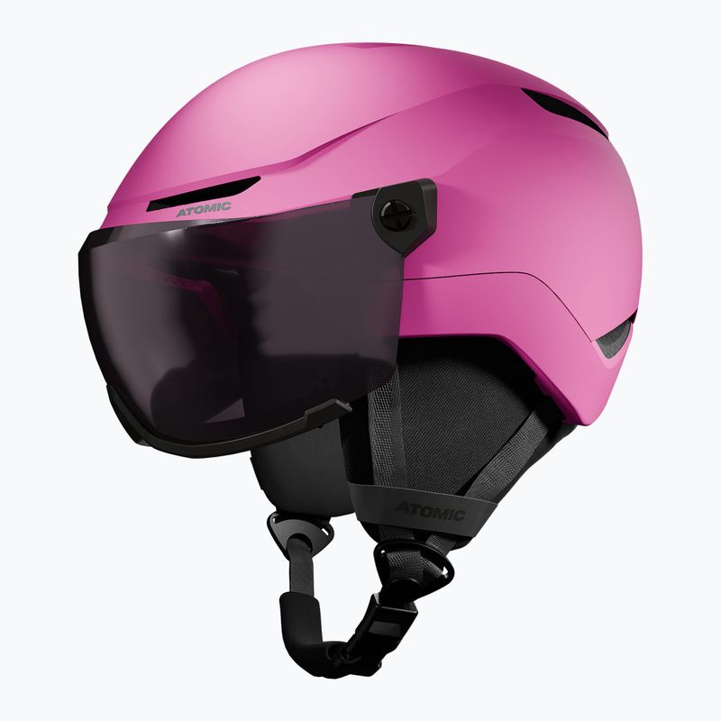 Kinder-Skihelm Atomic Revent Visor Jr pink/silver flash 2