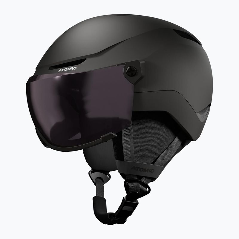 Kinder-Skihelm Atomic Revent Visor Jr black/red flash 2