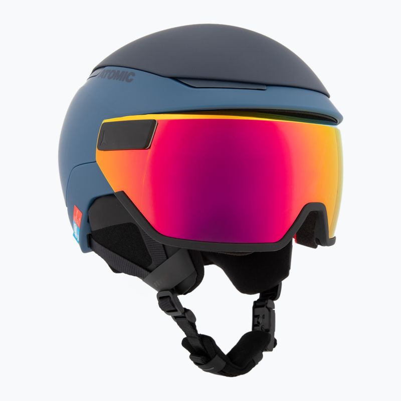 Skihelm Atomic Revent GT Amid Visor HD deep ocean/red hd