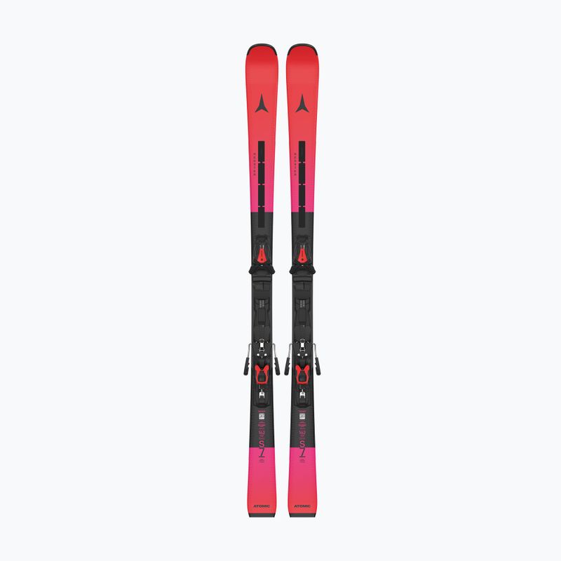 Alpinski mit Bindung Atomic Redster S9 Revoshock L + MI12 GW red tension/black