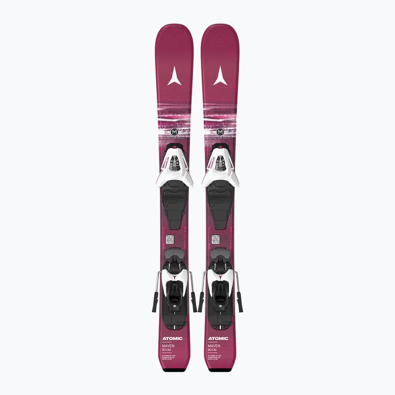Kinder-Alpinski mit Bindung Atomic Maven Jr 70-90 + C5 GW berry