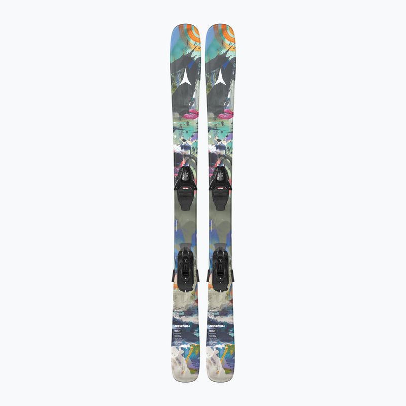 Kinder-Alpinski mit Bindung Atomic Bent Jr 110-130 + C5 GW multicolor