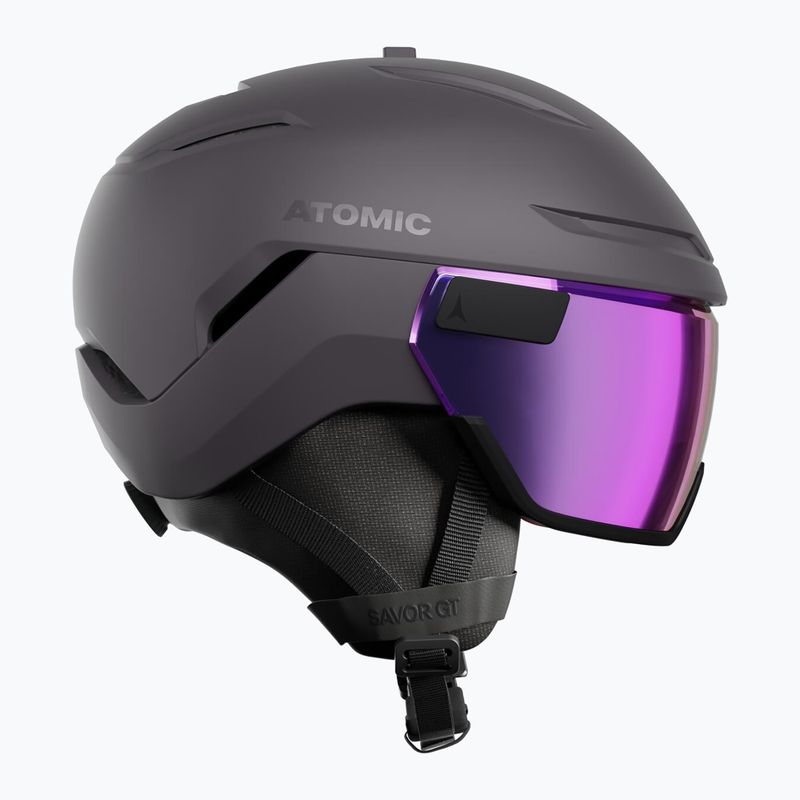 Skihelm Atomic Savor GT Visor Stereo iron ore/purple stereo