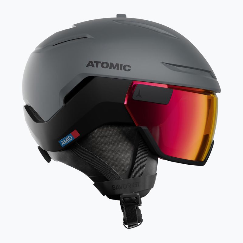 Skihelm Atomic Savor GT Amid Visor Photo slate/red photo