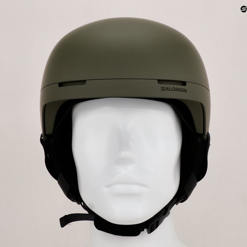 Salomon Brigade olive Nacht Skihelm 12