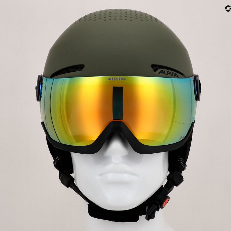 Alpina Arber Visor Q Lite Skihelm oliv matt 7