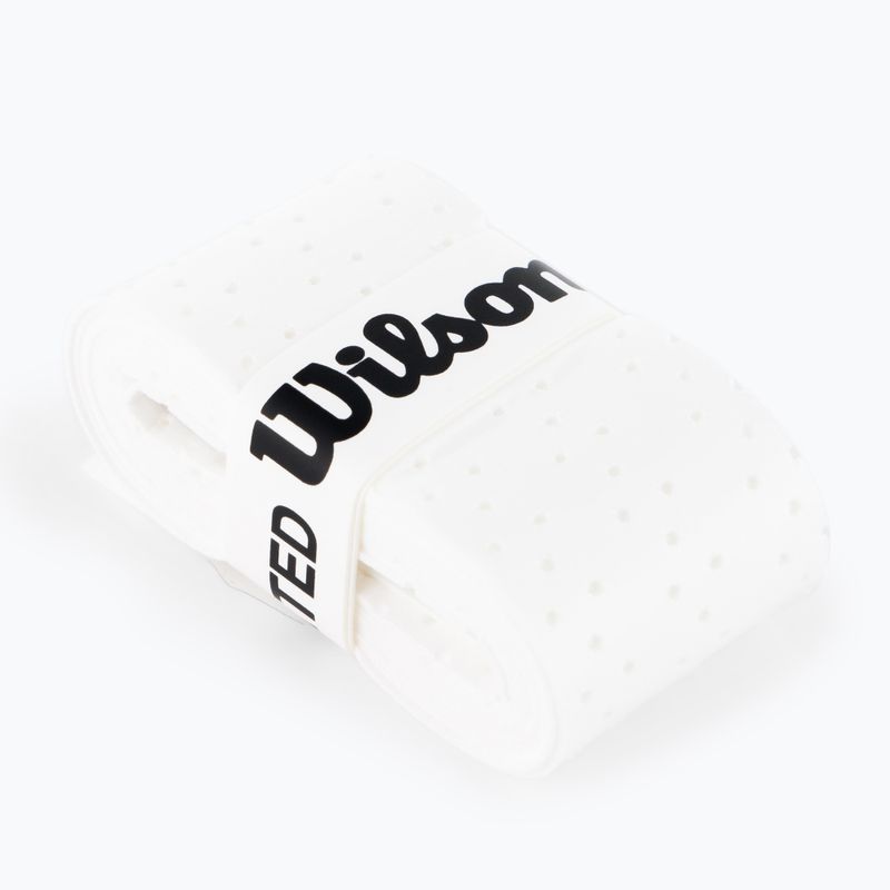 Wilson Pro Overgrip Perforierte Tennisschlägerumschläge 12 Stück weiß WRZ4006WH+