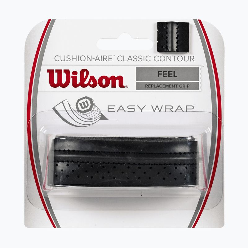Tennisschlägergriffband Wilson Cushion Aire Classic Contour Grip black