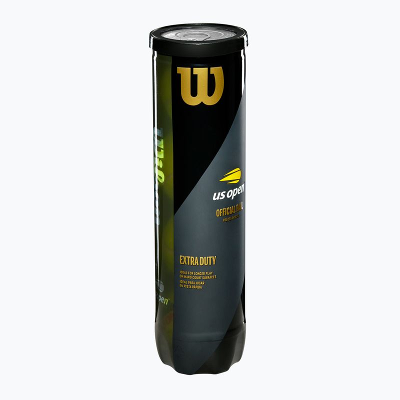 Tennisbälle Wilson US Open XD 4 Stk. yellow 3