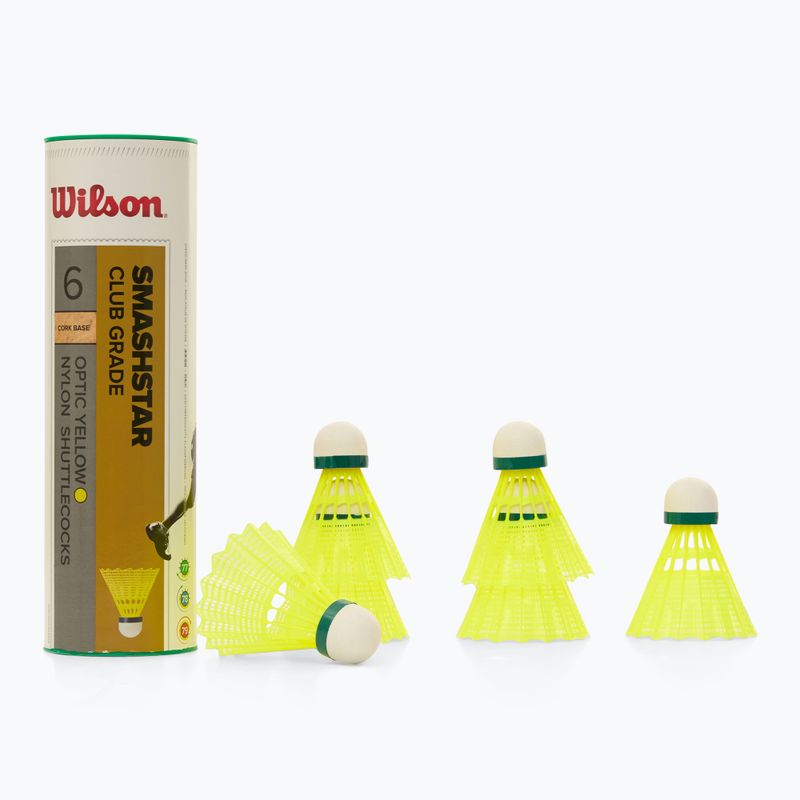 Wilson Smashstar Federbälle 6 Stk. gelb