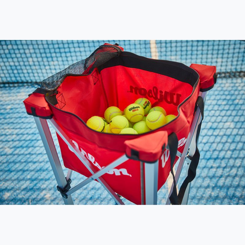 Tasche für Tennisbälle Wilson Teaching Cart Bag red 6