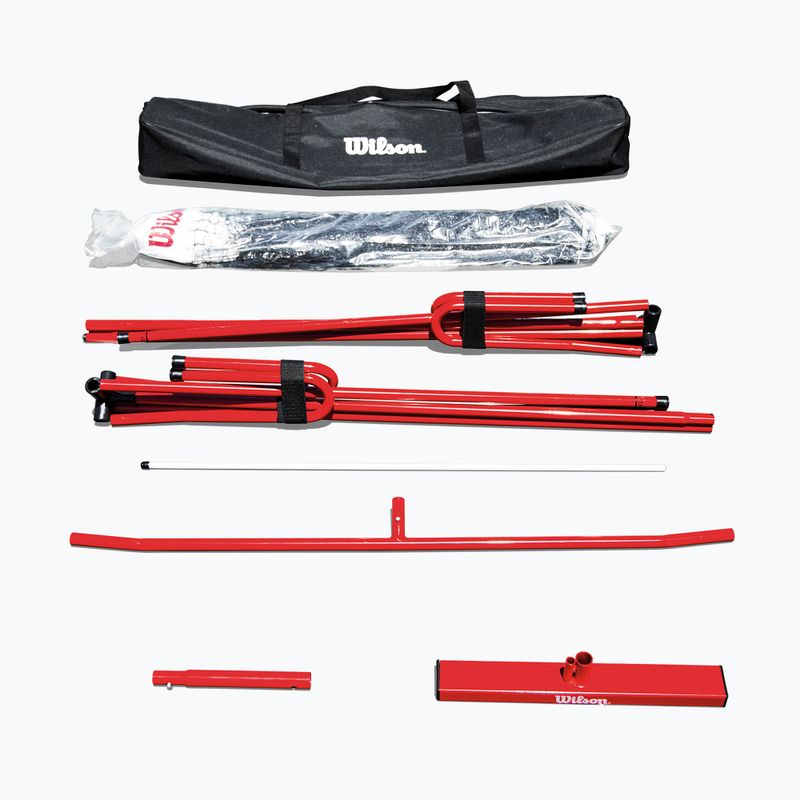Pickleball-Netz Wilson Portable Pickleball Net System white/red