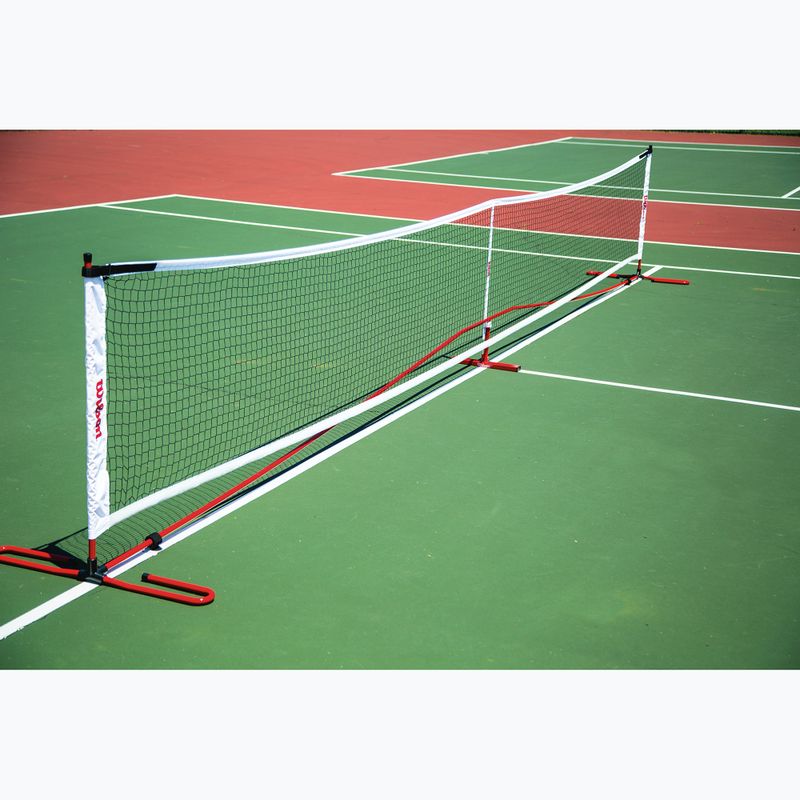 Pickleball-Netz Wilson Portable Pickleball Net System white/red 2