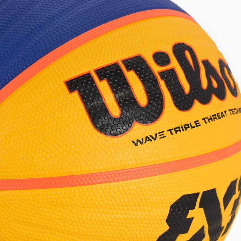 Wilson Fiba 3x3 Replica RBR Basketball blau/gelb Größe 6