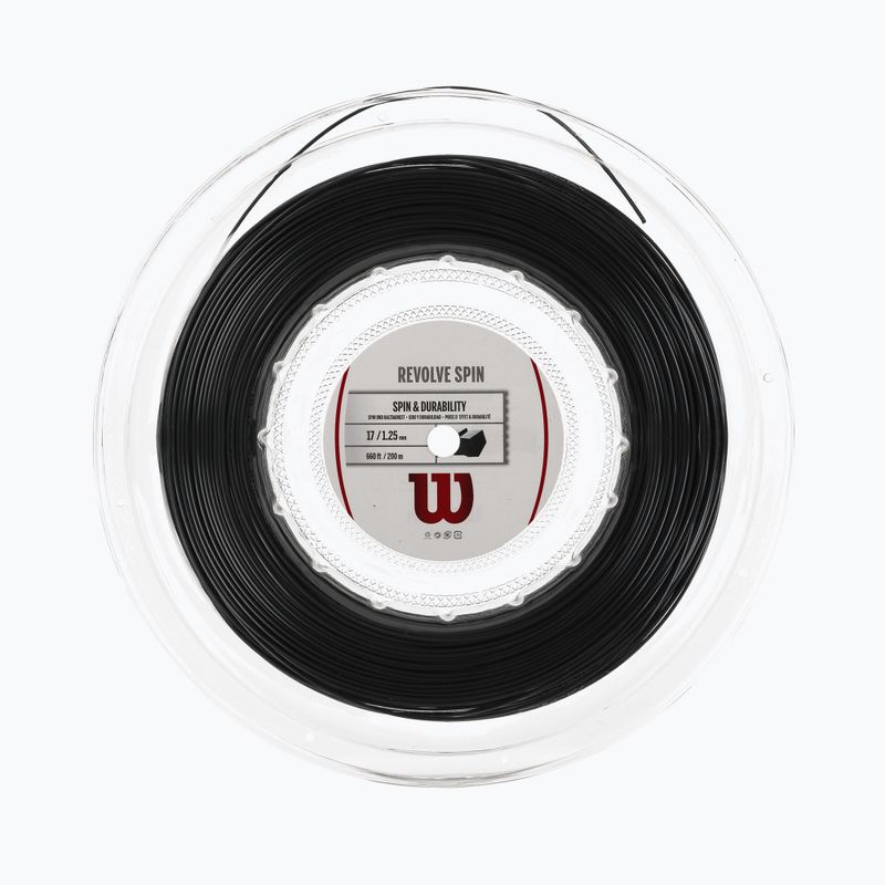 Wilson Revolve Spin 17 200 m Tennissaite schwarz WRZ908100