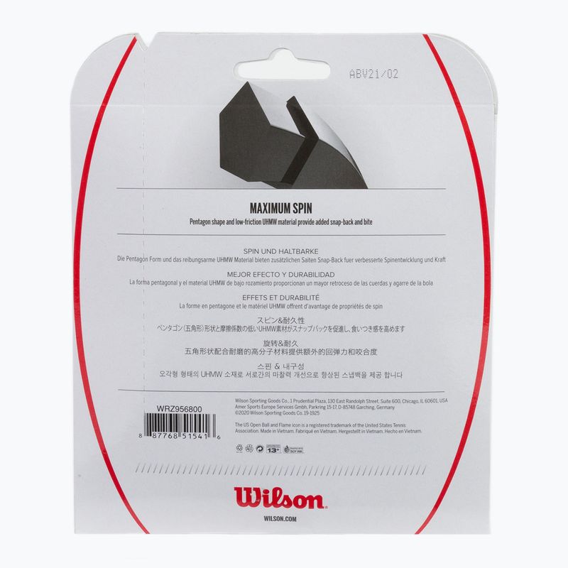 Wilson Revolve Spin 16 Set Tennissaite 12 2m grau WRZ956800+ 2