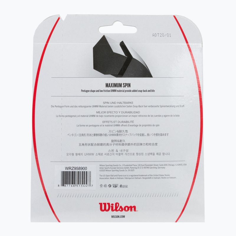Wilson Revolve Spin 17 Set Tennissaite 12 2m schwarz WRZ958900+ 2