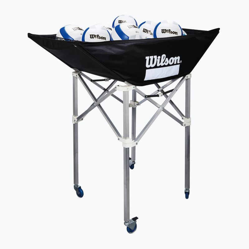 Ballwagen für Volleyball Wilson Indoor Stand Up 42" black 2