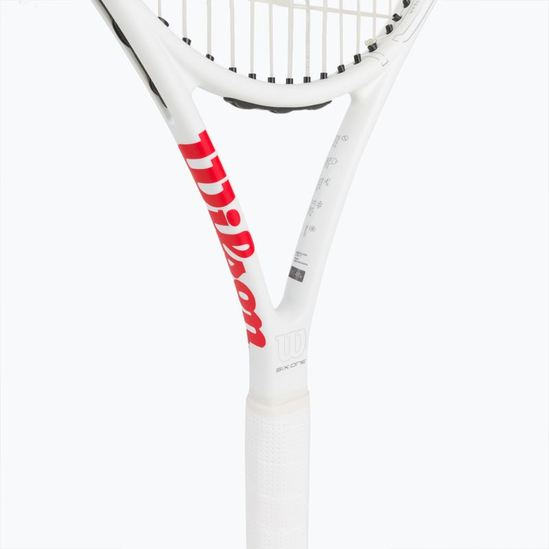 Wilson Six.One Team 95 Cvr Tennisschläger rot und weiß WRT73640U 4