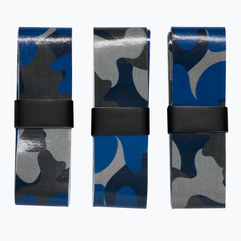 Wilson Camo Overgrip Tennisschlägerhüllen 3 Stück blau WRZ470840+ 2