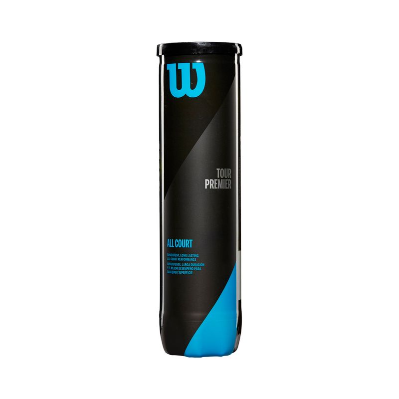 Wilson Tour Premier All Ct Tennisbälle 4 Stück gelb WRT119400 2