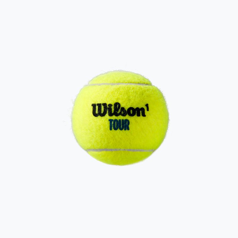 Wilson Tour Premier All Ct Tennisbälle 4 Stück gelb WRT119400