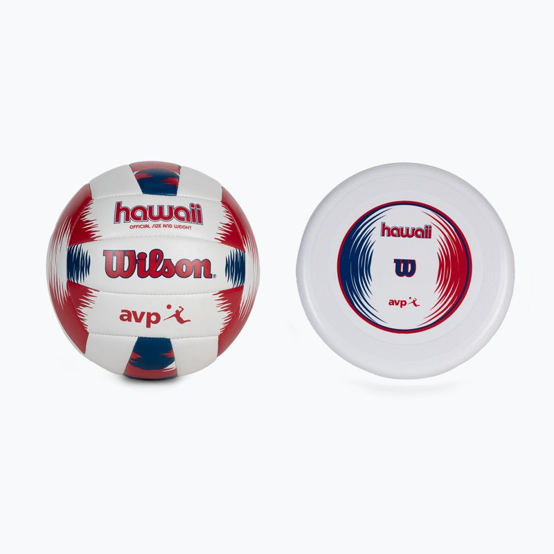 Volleyball + Frisbee Wilson Hawaii AVP VB Malibu weiß WTH80219KIT