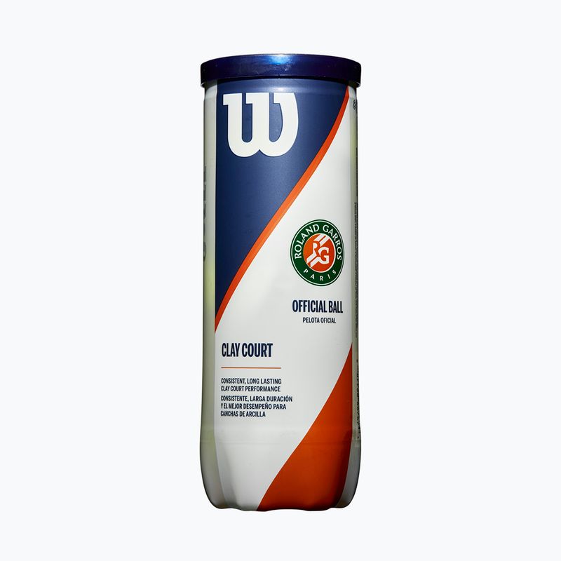 Wilson Roland Garros Clay Ct Tennisbälle 3 Stück gelb WRT125000 2
