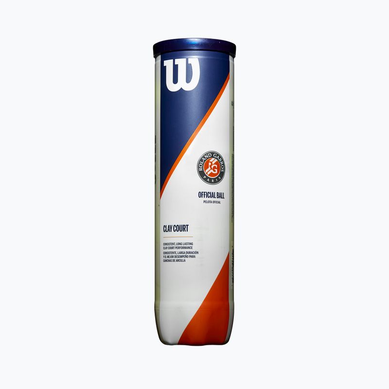 Wilson Roland Garros Clay Ct Tennisbälle 4 Stück gelb WRT115000 2